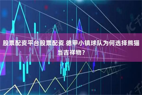 股票配资平台股票配资 德甲小镇球队为何选择熊猫当吉祥物？